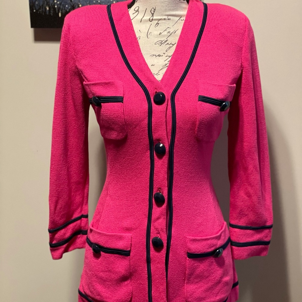Navy and Pink St John Jacket